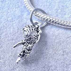 Spider-Man Marvel Dangle‎ Charm Silver fits PANDORA